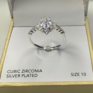 Charter Club Silver Cubic Zirconia Ring